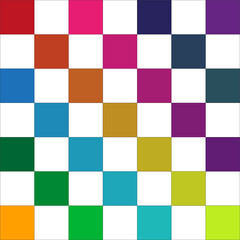 Multi-colored cells background. Strategy concept. Vector illustration. stock image. 