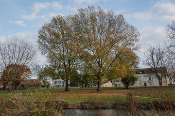 old european village cotallege and river