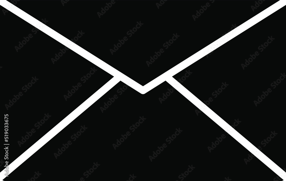 Aufkleber vector icon of letter. message inbox symbol.eps