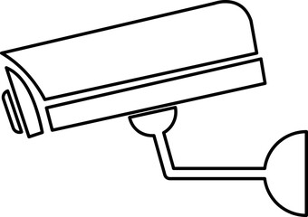  Vector icon of cctv sign on white background..eps