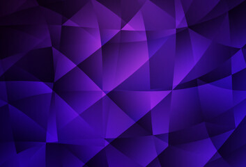 Dark Purple vector polygonal template.