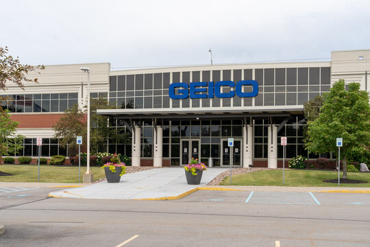 Buffalo, NY, USA - July 23, 2022: GEICO (Government Employees Insurance Company) office in Buffalo, NY, USA. GEICO is a private American auto insurance company. 