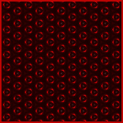 Geometric Pattern in Red