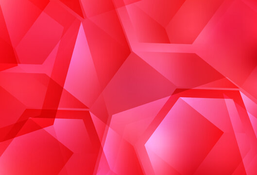 Light Red vector template with crystals, squares.