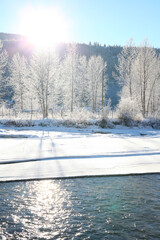 Frozen river