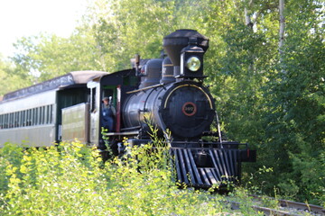 old steam locomotive, Fort Edmonton Park, Edmonton, Alberta