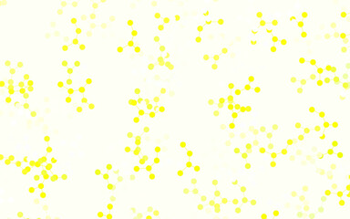 Light Green, Yellow vector backdrop with artificial intelligence data.