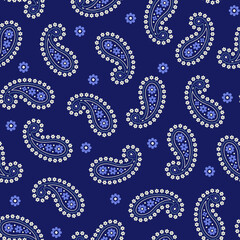 Fototapeta premium Cute and simple paisley seamless pattern,