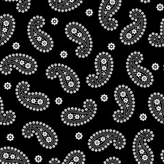 Cute and simple paisley seamless pattern,