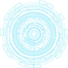 hi-tech abstract  background vector illustration and digital technological circle. 