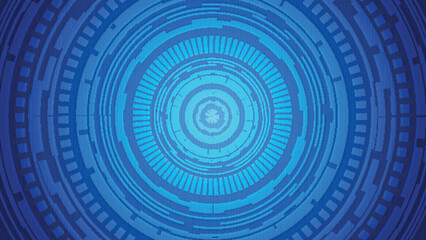 hi-tech abstract  background vector illustration and digital technological circle. 