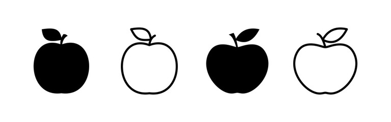 Apple icon vector. Apple sign and symbols for web design.