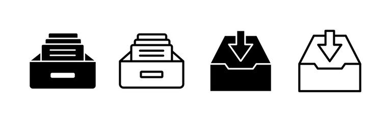 Archive folders icon vector. Document vector icon. Archive storage icon.