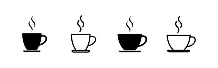 coffee cup icon vector. cup a coffee sign and symbol