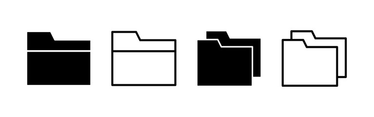 Folder icon vector. folder sign and symbol