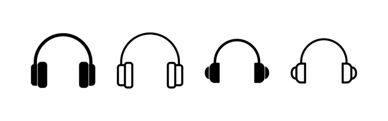 Headphone icon vector. Headvector sign and symbol