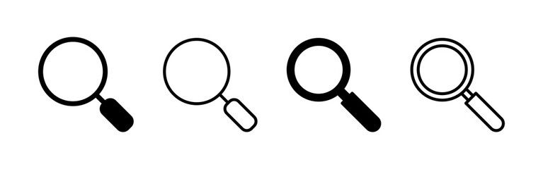 Search icon vector. search magnifying glass sign and symbol