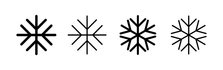 Snow icon vector. snowflake sign and symbol