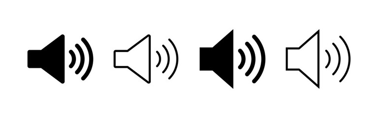 Speaker icon vector. volume sign and symbol. loudspeaker icon. sound symbol