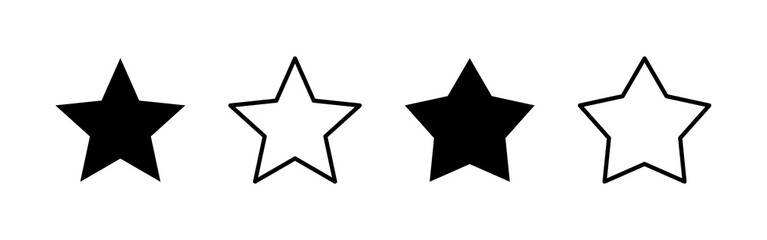 Star icon vector. rating sign and symbol. favourite star icon