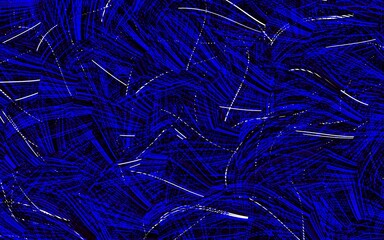 Dark Blue, Red vector pattern with bent lines.