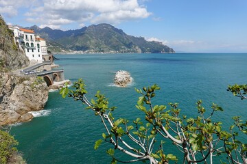 coastline of Positano, Amalfi coast of Italy