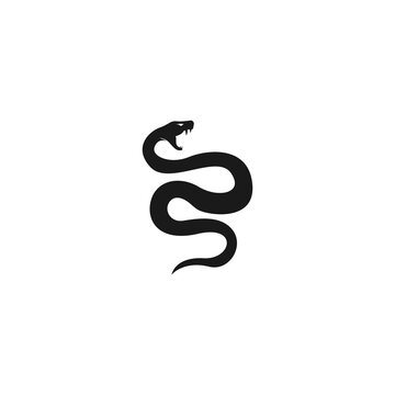 Snake icon logo design