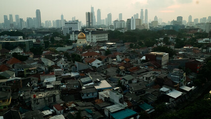 Jakarta, Indonesia on June 24, 2022: Full Shot. Coinciding with the anniversary of DKI Jakarta,...