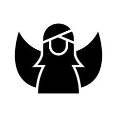 angel icon or logo isolated sign symbol vector illustration - high quality black style vector icons
