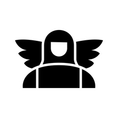 angel icon or logo isolated sign symbol vector illustration - high quality black style vector icons
