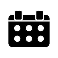 calendar icon or logo isolated sign symbol vector illustration - high quality black style vector icons
