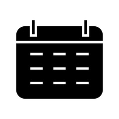 calendar icon or logo isolated sign symbol vector illustration - high quality black style vector icons
