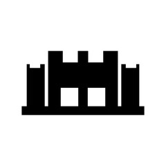castle icon or logo isolated sign symbol vector illustration - high quality black style vector icons
