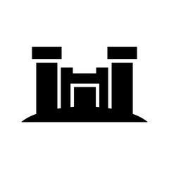 castle icon or logo isolated sign symbol vector illustration - high quality black style vector icons
