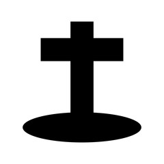 cemetery  icon or logo isolated sign symbol vector illustration - high quality black style vector icons
