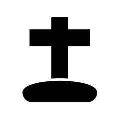 cemetery  icon or logo isolated sign symbol vector illustration - high quality black style vector icons
