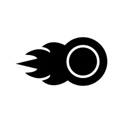 fire ball icon or logo isolated sign symbol vector illustration - high quality black style vector icons
