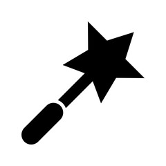 magic wand icon or logo isolated sign symbol vector illustration - high quality black style vector icons
