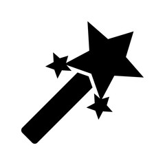 magic wand icon or logo isolated sign symbol vector illustration - high quality black style vector icons
