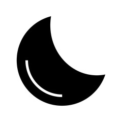 moon icon or logo isolated sign symbol vector illustration - high quality black style vector icons
