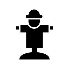 scarecrow icon or logo isolated sign symbol vector illustration - high quality black style vector icons
