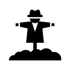 scarecrow icon or logo isolated sign symbol vector illustration - high quality black style vector icons
