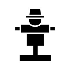 scarecrow icon or logo isolated sign symbol vector illustration - high quality black style vector icons
