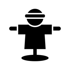 scarecrow icon or logo isolated sign symbol vector illustration - high quality black style vector icons
