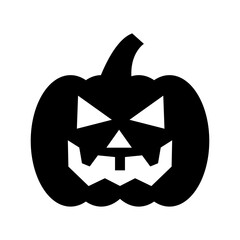 scary pumpkin icon or logo isolated sign symbol vector illustration - high quality black style vector icons
