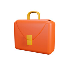 3d illustration briefcase