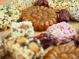 한국 전통과자 한과, 음식, 약과, 강정, 대추
