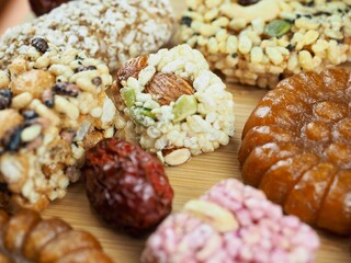 한국 전통과자 한과, 음식, 약과, 강정, 대추
