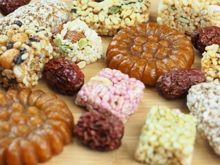 한국 전통과자 한과, 음식, 약과, 강정, 대추
