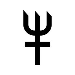 trident icon or logo isolated sign symbol vector illustration - high quality black style vector icons
